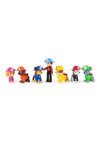 Paw Patrol Fire Rescue 7 Li Figür Seti Ryder+chase+marshall+skye+rubble+rocky+zuma