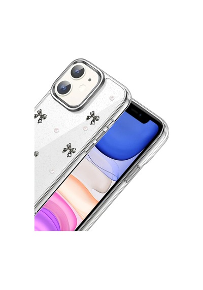 Apple Uyumlu iPhone 11 Fiyonk Desenli Kapak - Desen 8 0.2M-Çok Renkli