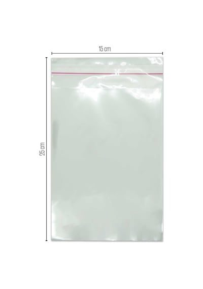 15X25 Bantlı Opp Parlak-Şeffaf Jelatin 1000 Adet