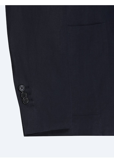 Kip Renkli Mikro Modern Fit %100 Keten Ceket Renkli