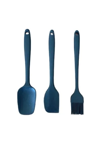 Silikon Spatula Ve Fırça Seti Çok Renkli