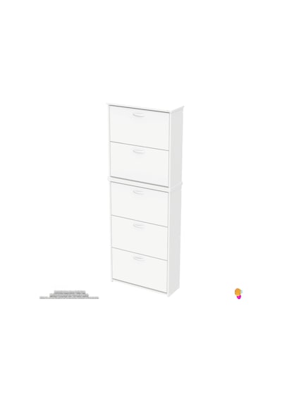 Modilayn Verve Asma Kapı Önü 72x194x26 Cm Lik 3 Düşer Kapak 10 Göz Bölmeli Ayakkabılık Beyaz Modilayn Verve Asma Kapı Önü 72x194x26 Cm Lik 3 Düşer Kapak 10 Göz Bölmeli Ayakkabılık Beyaz
