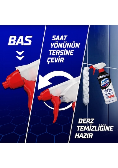 Domestos Köpük Gücü 450 Ml Derz Temizleyici Ters Kullanılabilir Şişe X1 Diğer
