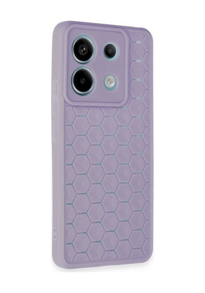 Xiaomi Redmi Note 13 Pro 5g Kılıf Petek Silikon Kapak - Lila -