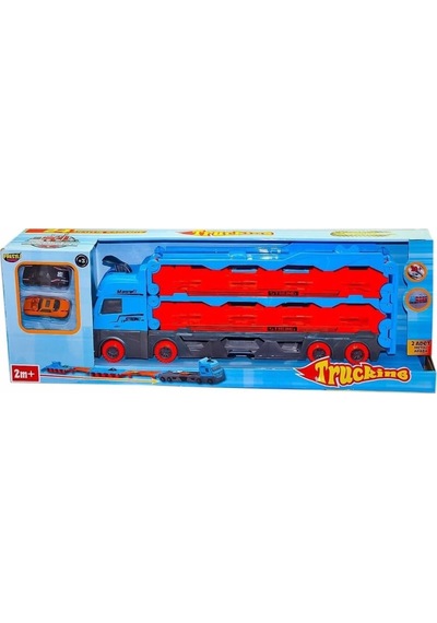 Mey İthalat Fab-1604 Yarış Pistli Tır- Prestij Oyuncak Mavi