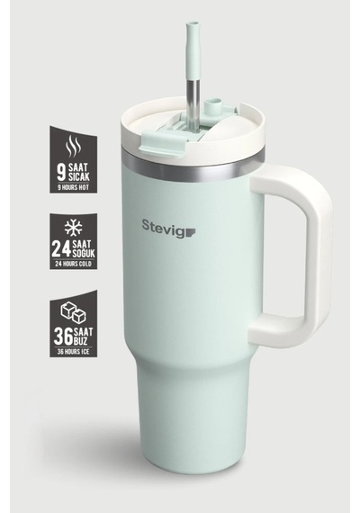 Stevig 2 Moods Tuck-ın Tumbler Sızdırmaz Çelik Termos Sprogreen