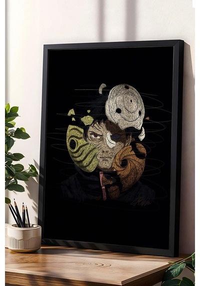 Obito Uchiha Naruto Çerçeveli Tablo Anime Manga - Estetik Poster