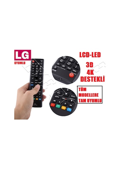 Lg Kumanda Bütün Lg Serilerine Uyumlu Kisa Kumanda Pil