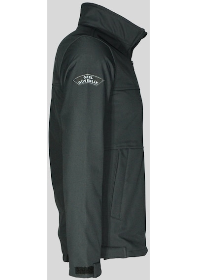 Uniprom Erkek Özel Güvenlik Softshell Mont Yeni Tip Siyah