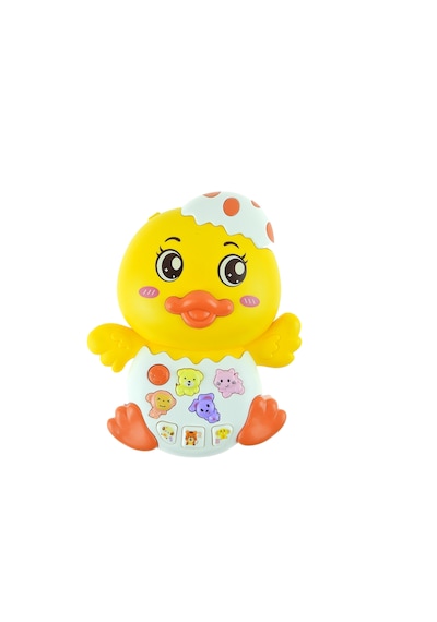 Oyuncak Ördek Sevimli Yavru Ördek Işıklı Sesli Mini Ördek 15 Cm