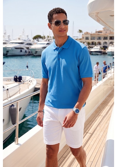 Buratti Pamuklu Regular Fit Düğmeli Erkek Polo Yaka T Shirt 5902127 Koyu Mavi
