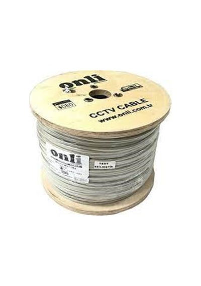 Onli 2+1 1x0,22 Mini Coax 2x0,22mm 500 Metre Cctv Kamera Kablosu