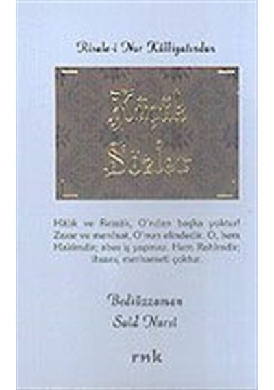 Küçük Sözler (karton kapak-cep boy) / Bediüzzaman Said Nursi