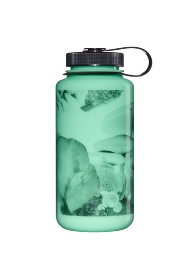 Nalgene Wide Mouth 32 Oz Suluk Matara 1 Litre Glowyld Mushrooms 682025-0032 Yeşil