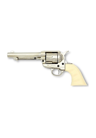 Denix Dekoratif Fildişi Arabulucu Tabanca 5½" 30,5 Cm , Amerika 1873 Peacemaker Revolver