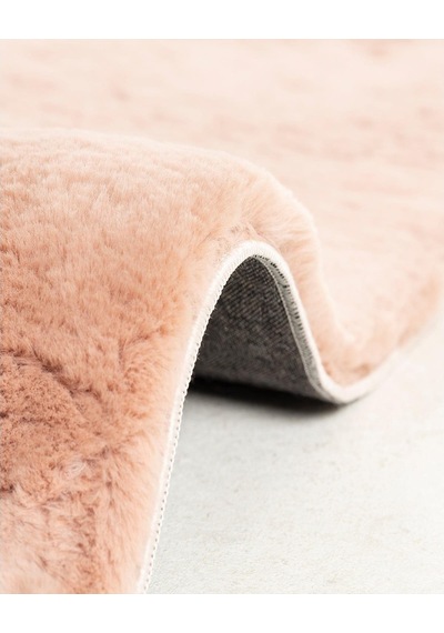 Jassrug Fuzzy Kürk Halı 80 x 150 Pudra