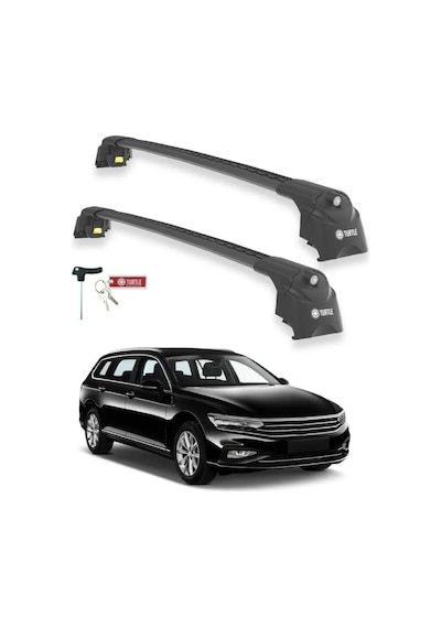 Turtle Volkswagen Passat Variant B8 2015-2023 Ara Atkı Air2 Siyah