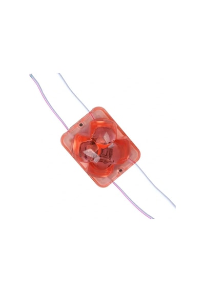 Powermaster Pm-14712 12 Volt 2 Watt Kırmızı Yanıp Sönen Çakar 4333-3030 Modül Led 43x33x28mm