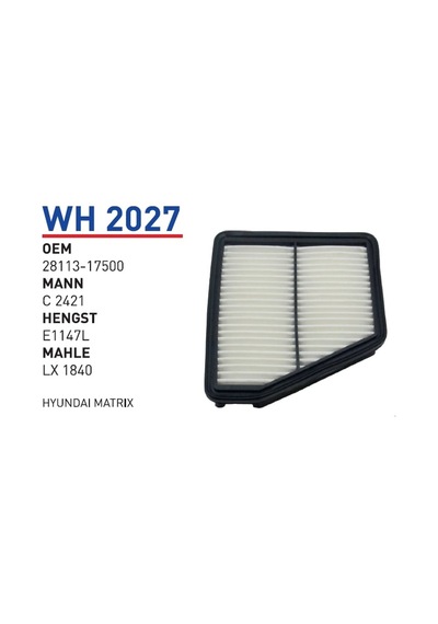 WUNDER WH2027 HAVA FİLTRESİ - HYUNDAi MATRiX