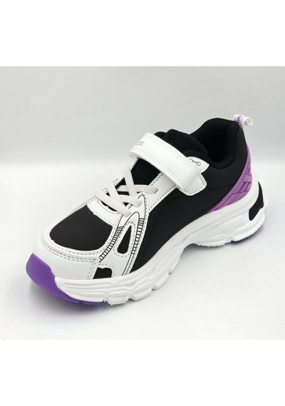 Kappa Kp-4061f Beyaz Siyah Cırtlı Kız Çocuk Sneaker Spor Ayakkabı