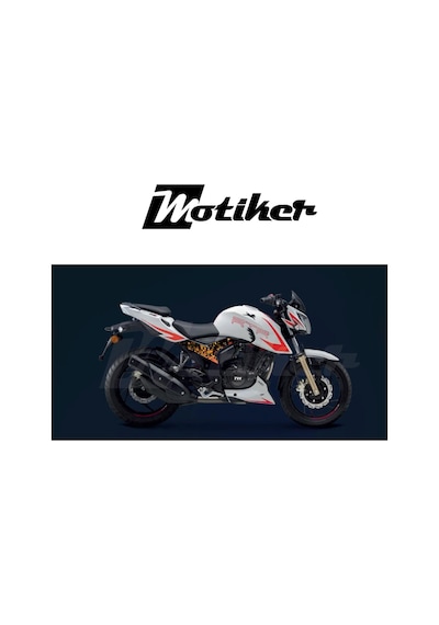 Tvs Rtr 200 Orta Şase Triangle Tasarım Sticker Etiket Modeli