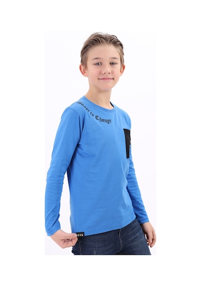 Toontoy Kids Toontoy Erkek Çocuk Baskılı Tişört Saks