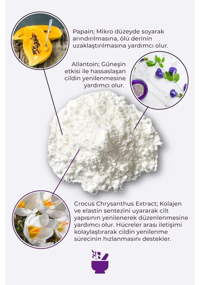 Arındırıcı Ve Aydınlatıcı Enzim Peeling Tozu 75 Gr