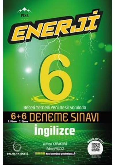 Palme 6.Sınıf Enerji Ingilizce 6+6 Deneme Sınavı