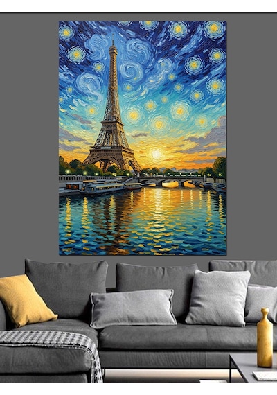 Ahşap Tablo Paris Manzarası