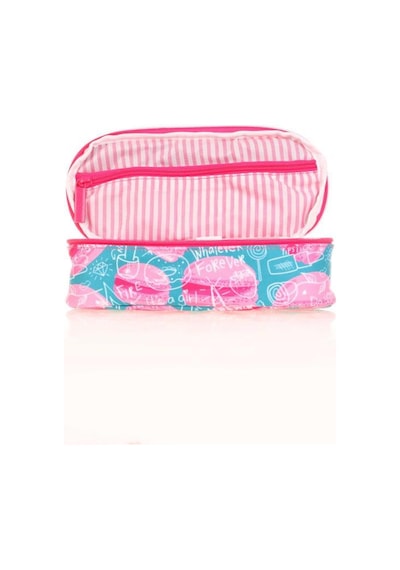 Kaukko Nature Özel Bölmeli Kalem Çantası Macaron K2628
