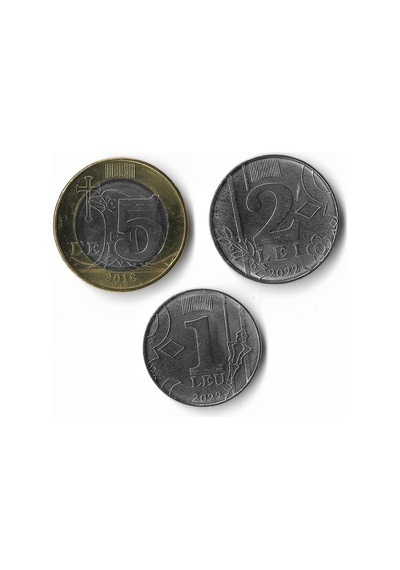 Moldova 2018/22 Yılı Para Seti 3 Parça Çil Unc