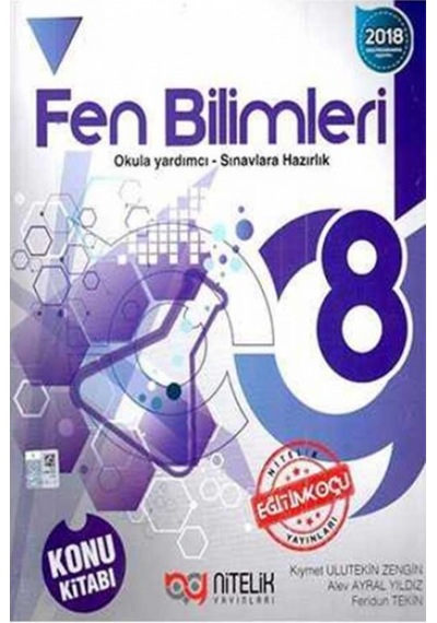 Nitelik Yayınları 8. Sınıf Fen Bilimleri Konu  Kitabı
