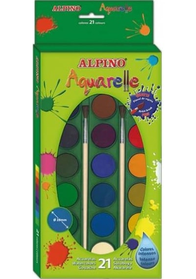 Alpino Aquarelle Sulu Boya 21 Renk