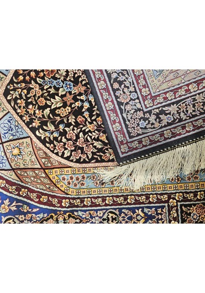 Makina İpek Seccade Mihrab Ve Vazo Desenli 80 120 Cm Çok Renkli