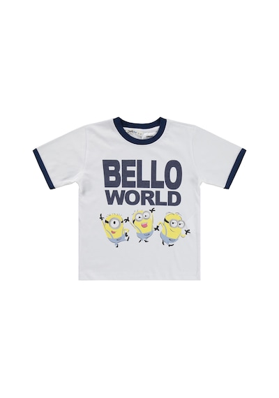 Minions 2-9 Yaş Şortlu Takım - Beyaz Beyaz-açık Lacivert