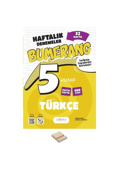 5. Sınıf Bumerang 32 Haftalık Türkçe Denemeleri+ Telefon Standı