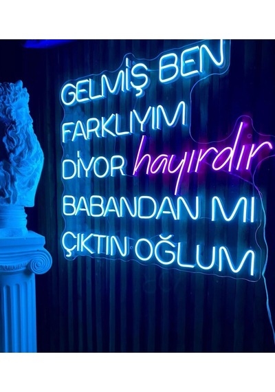Gelmiş Ben Farklıyım Diyor Neon Led Renkli