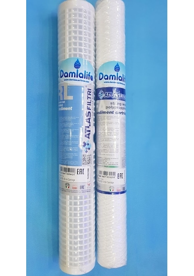 Atlas 2 Li 20'' Yıkanabilir Filtre Iplik 50 Micron Tortu Fil .