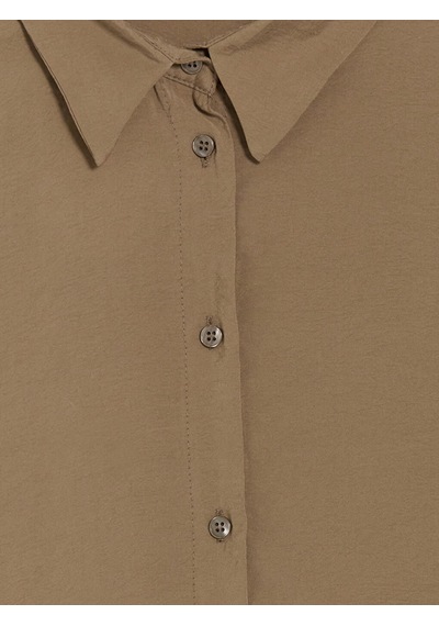 Lcw Modest Yeşil Oversize Modal Karışımlı Kadın Gömlek Tunik