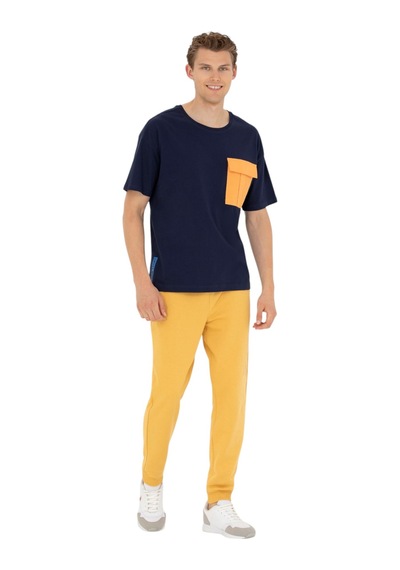 U.S. Polo Assn. Erkek Comfort Bisiklet Yaka Tişört Lacivert