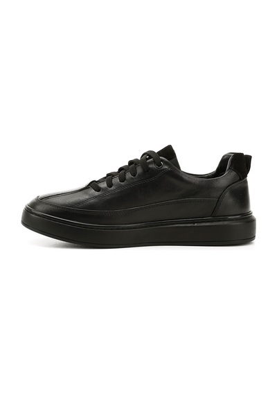 Gönderi(R) Gönderi R Erkek Siyah Bağcıklı Kauçuk Taban Hakiki Deri Sneaker Ddma83531640 Siyah