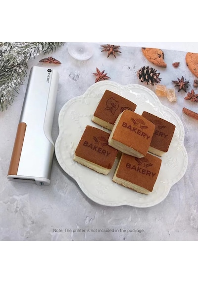 Evebot Mürekkep Kartuşu Printpen El Tipi Gıda Yazıcısı Mürekkep Değişimi 18ml Kapasite Taşınabilir Mini Kahve Latte Sanatı Dıy Desenleri Tasarımı - Kahve