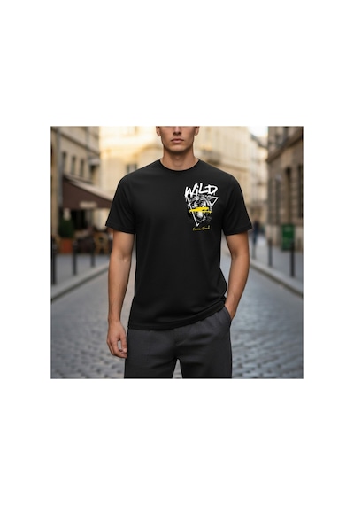 Urbantrendstore Unisex Sade Basic Yazlık Siyah Tshirt Oversize Fit Rahat Geniş Salaş T-shirt Günlük Tişört