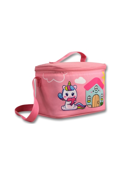 Ümit Çanta Kız Çocuk Beslenme Çantası Thermo Isı Yalıtımlı - Unicorn - Pembe Yeşil - 5052 Pembe - Yeşil