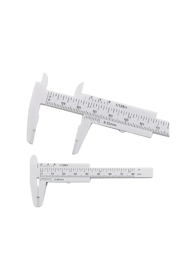 Taşınabilir Kalibreli 80Mm Plastik Kaş Estetik Ölçüm Kumpas Cetve