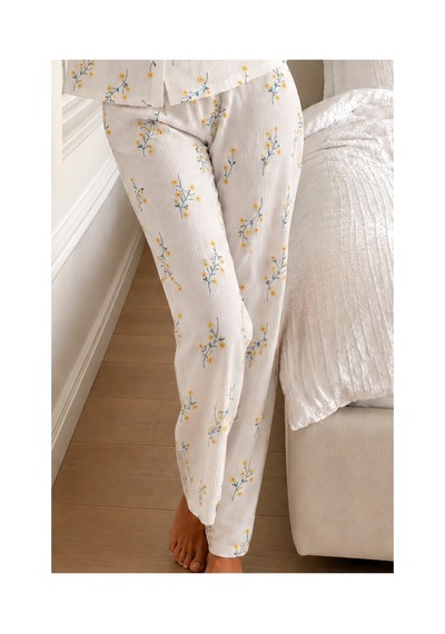 Fit Women Kadın Loose Kalıp Pamuklu Çok Renkli Pijama Takımı