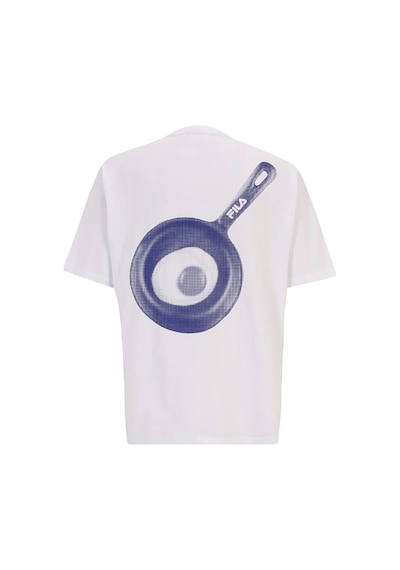 Beyaz Fila T-shirt Frying Pan Graphic Lu411113 Beyaz