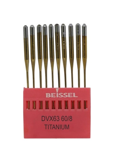 Beıssel Beissel Dvx63 Sanayi Tipi Reçme Makinesi İğnesi 8/60 Numara Altın Ses Uçlu 10 Adet 1 Paket Sku: Zeus8690010617880