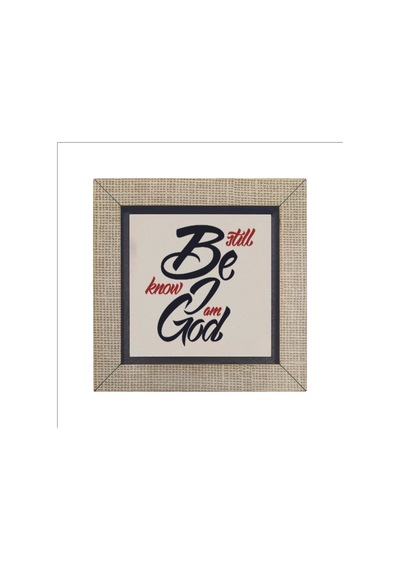 Zebur 46:10 Baskılı Mdf Magnet 7x7