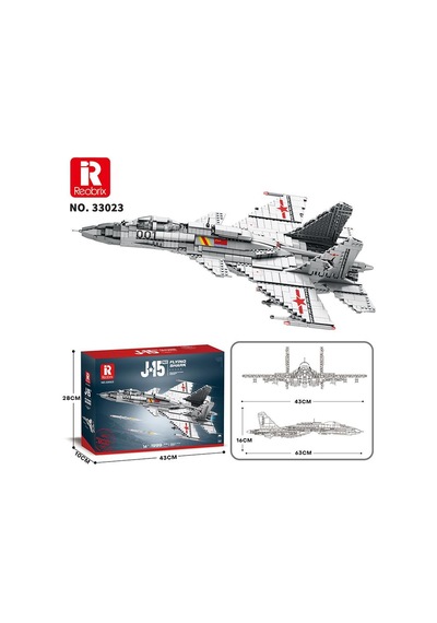 Reobrix 33023 Shenyang J-15 Jet Uçak Yaratıcı Yapı Blok Seti Building Block J-15 Flying Shark -1999parça